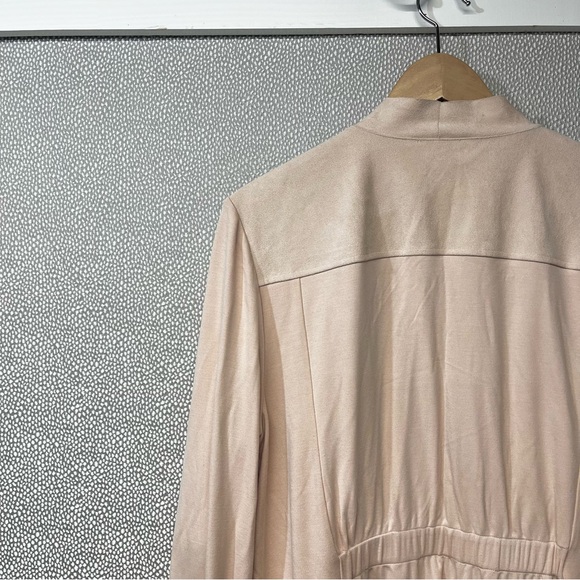 2 (12/L) Chico’s Drape Front Faux Suede & Knit Jacket NWOT - Picture 5 of 8